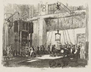 English War Work: Bottling the Big Shell av Joseph Pennell
