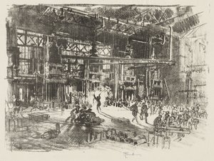 Engelska krigsarbetet: The Presses av Joseph Pennell