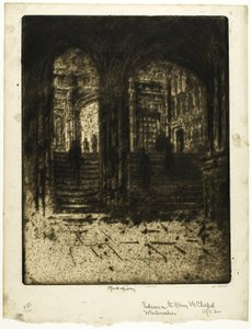 Ingång till Henrik VII:s kapell, Westminster av Joseph Pennell
