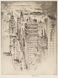 Golden Cornice, No.II av Joseph Pennell