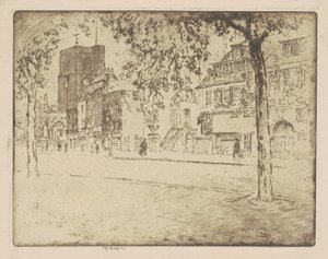 Hus där Whistler dog av Joseph Pennell