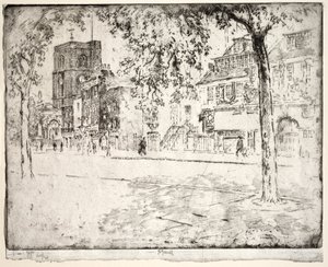Huset där Whistler dog av Joseph Pennell