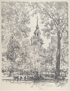 Independence Square och State House av Joseph Pennell