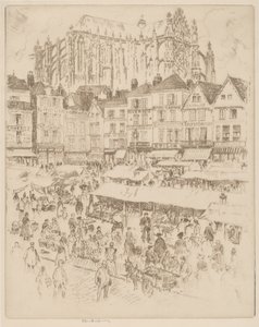 Place, Beauvais av Joseph Pennell