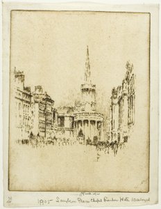 Langham Place Chapel av Joseph Pennell