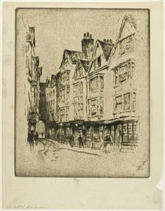 Sista av Old London, Cloth Fair av Joseph Pennell