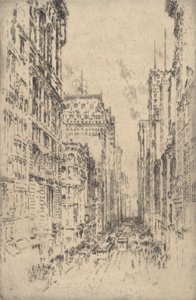 Lower Broadway, 1904. av Joseph Pennell