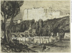 Madrid: Palatset av Joseph Pennell