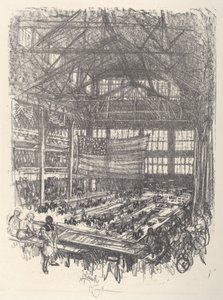 Att göra gevär, 1917. av Joseph Pennell