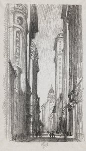 Nassau Street, #5 i Iconophie Club Collection av Joseph Pennell
