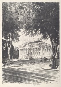 Röda Korsets nationella högkvarter, Washington av Joseph Pennell
