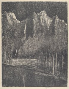 Natt i Yosemite, 1912. av Joseph Pennell
