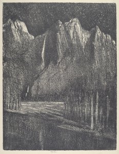 Natt i Yosemite, 1912. av Joseph Pennell