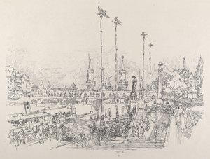 Oberbaum-bron, Berlin av Joseph Pennell