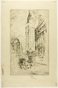 Park Row av Joseph Pennell