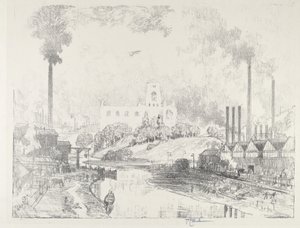 Fred och krig, 1916. av Joseph Pennell