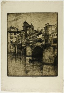 Ponte Vecchio, Florens av Joseph Pennell