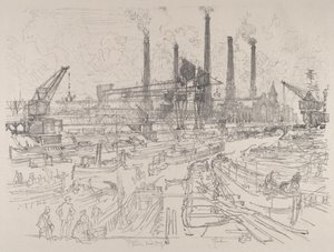 Kraftverk, Berlin av Joseph Pennell