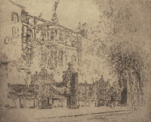 Rossettis hus, 1906. av Joseph Pennell