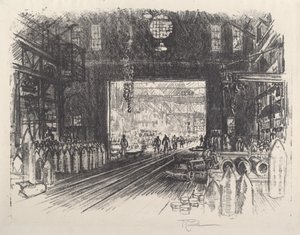 Shell Factory, No.II av Joseph Pennell
