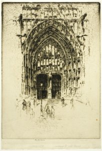 Södra dörren, Beauvais av Joseph Pennell