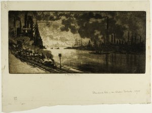 Standard Oil, Staten Island av Joseph Pennell