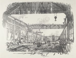Stålstänger för snäckor, 1916. av Joseph Pennell