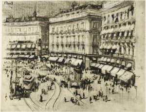 Sommardag i Madrid av Joseph Pennell