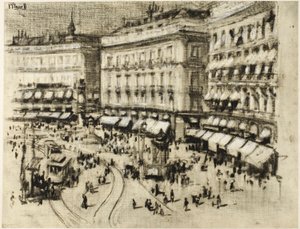 Sommardag i Madrid av Joseph Pennell