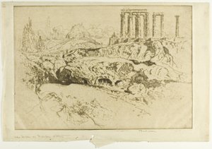 Jupiters tempel, Aten av Joseph Pennell