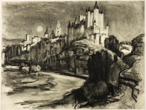 Alcazar, Segovia av Joseph Pennell