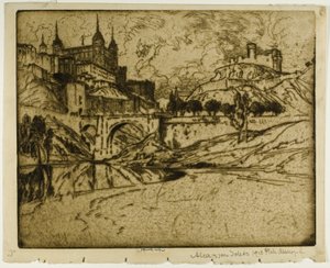 Alcazar, Toledo av Joseph Pennell
