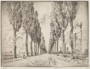 Avenyn, Valenciennes av Joseph Pennell