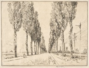 Avenyn nära Valenciennes av Joseph Pennell