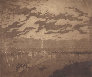 Viken, New York av Joseph Pennell