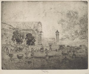 Kristallpalatset av Joseph Pennell