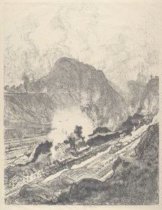 Snittet från Culebra, 1912. av Joseph Pennell