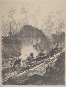 Snittet från Culebra, 1912. av Joseph Pennell