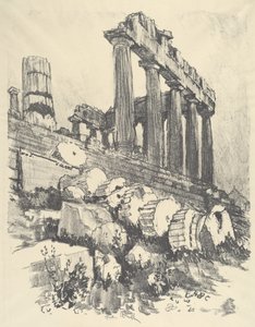 Den fallna kolonnen, Aten av Joseph Pennell