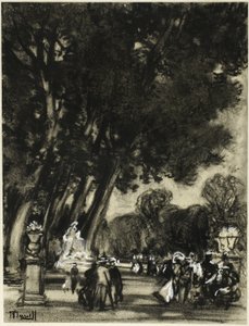 Öns trädgård, Aranjuez av Joseph Pennell