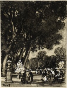 Öns trädgård, Aranjuez av Joseph Pennell