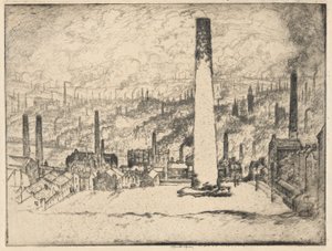 Den stora skorstenen, Bradford av Joseph Pennell