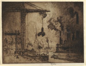 Greppet, attack av Joseph Pennell