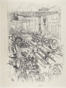 Vapenaffären, 1916. av Joseph Pennell