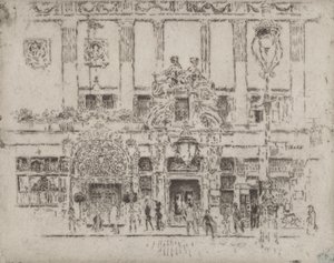 Institutet, Piccadilly, 1906. av Joseph Pennell