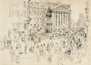 Mansion House, Lord Mayors residens av Joseph Pennell
