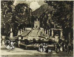 Parken, La Granja av Joseph Pennell