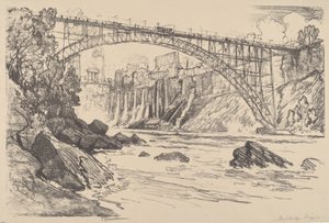 Stålbron av Joseph Pennell