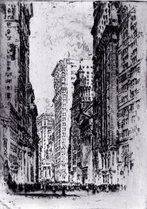 The Stock Exchange av Joseph Pennell av Joseph Pennell