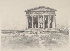 Templet vid havet, Concordiatemplet, Girgenti av Joseph Pennell